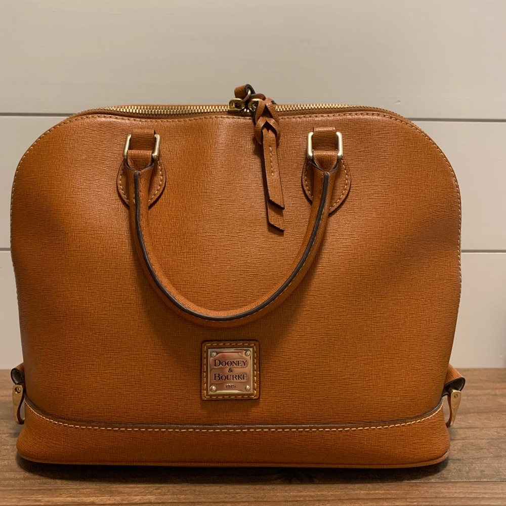 Dooney and Bourke Saffiano Leather Zip Zip Satchel
